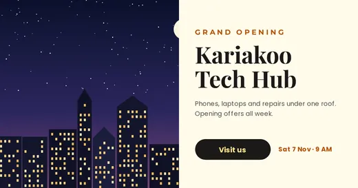 Grand opening post template