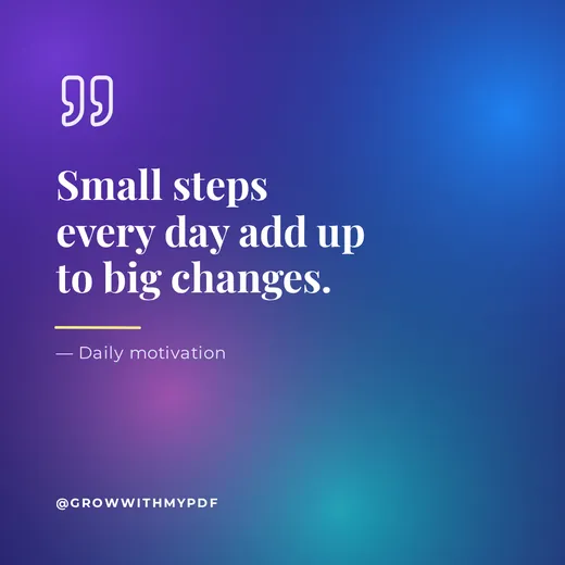 Motivational quote template
