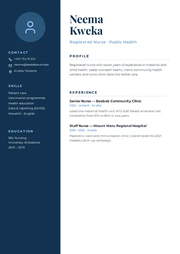 Resume / CV template