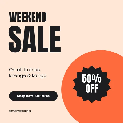Weekend sale post template