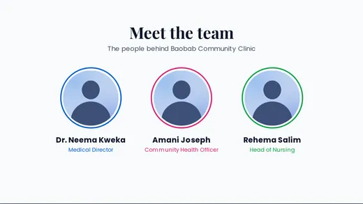 Team slide template