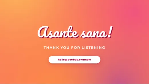 Thank you slide template